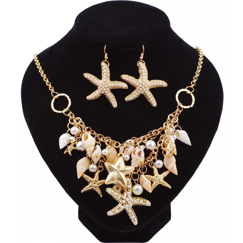 Joias Com Conchas Estrelas-Do-Mar