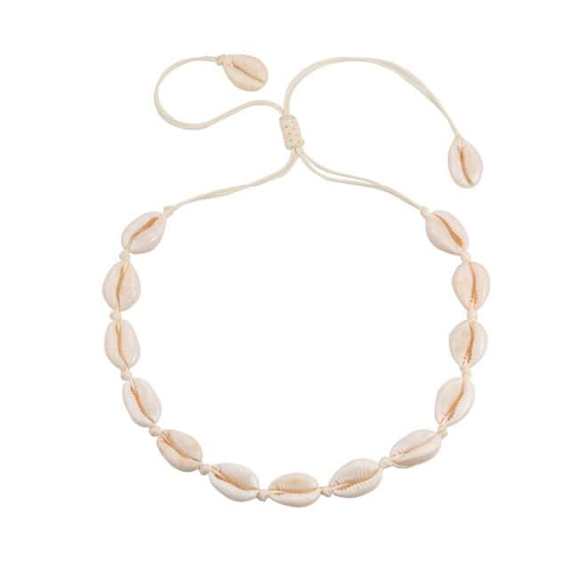Colar De Concha Cauri Branco