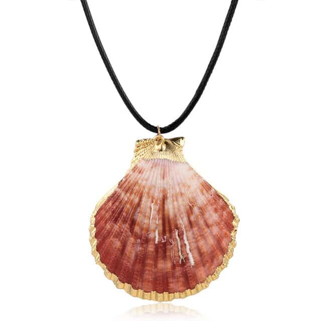 Pingente Concha Vermelho Pecten