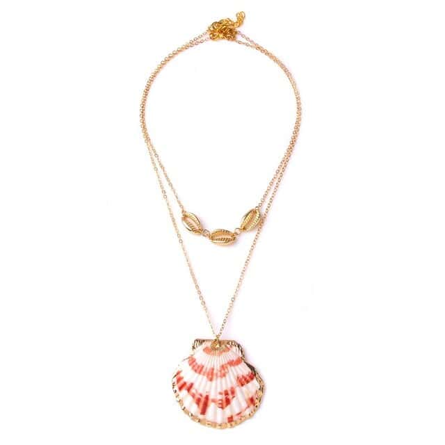 Pingente Concha Pecten Dourado