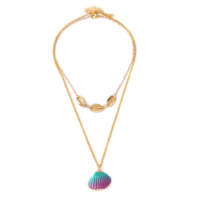 Pingente Concha Búzio Dourado "Juliette"